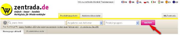 Оптовые покупки на www.zentrada.de